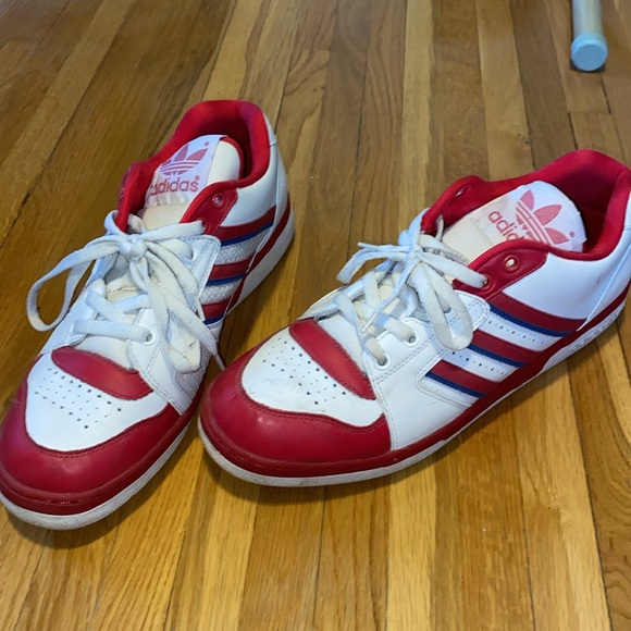 adidas | Shoes | Vintage Adidas Red White And Blue Sneakers | Poshmark